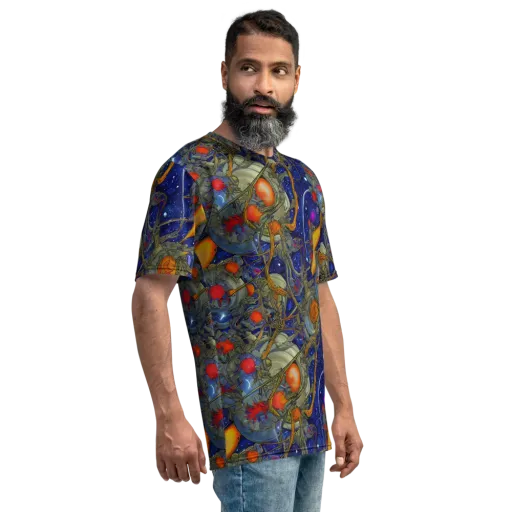 Astral Harvest on a Men's Crew Neck T-Shirt