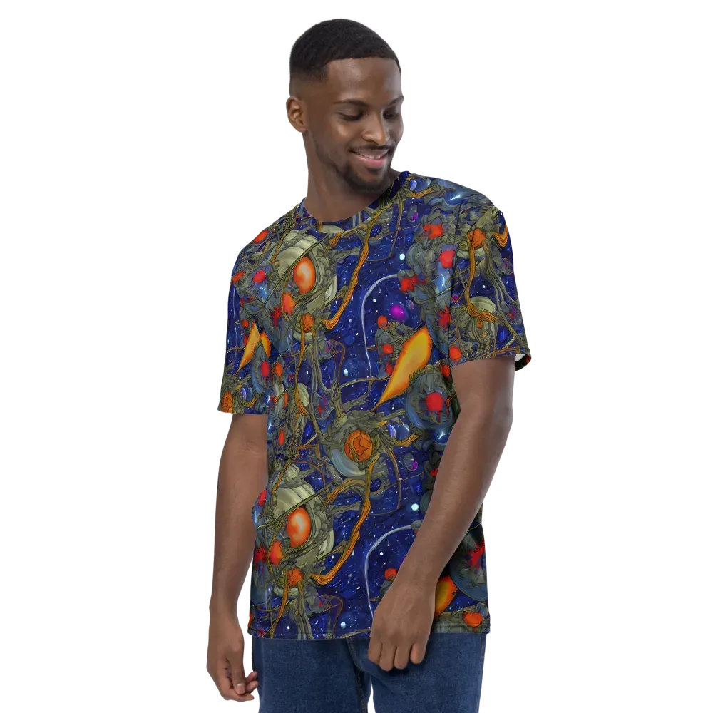 Astral Harvest on Men's Crew Neck T-Shirt — Left