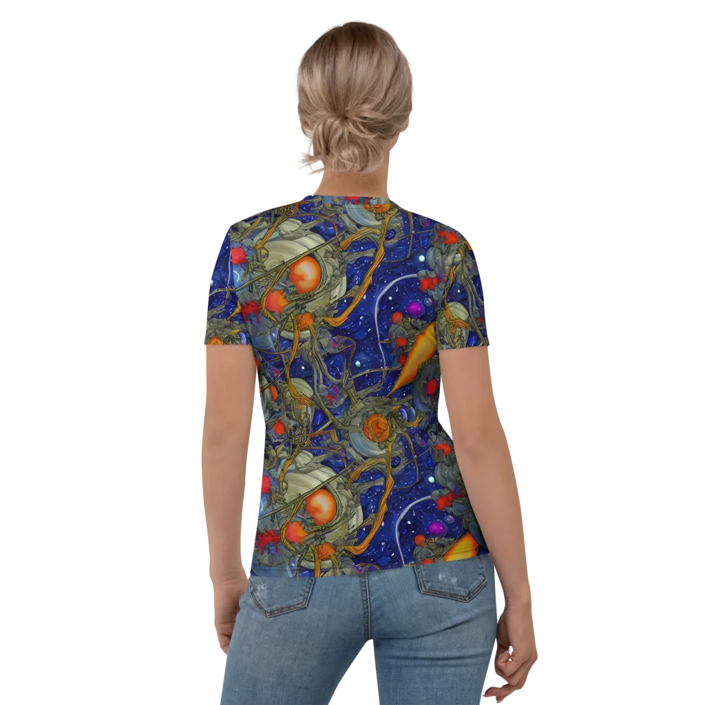 Astral Harvest on Women's Crew Neck T-Shirt — Back