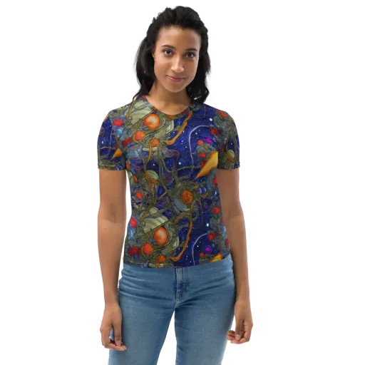 Astral Harvest on a Women's Crew Neck T-Shirt