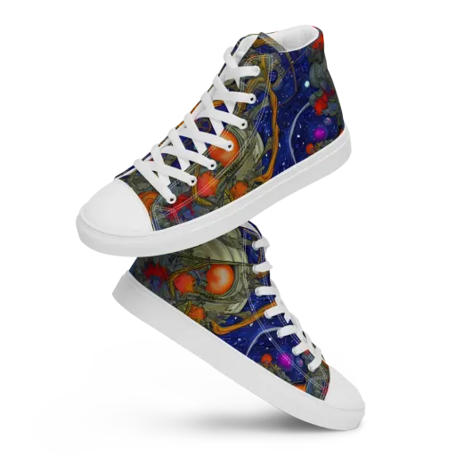 Astral Harvest on a Women's High Top Canvas Shoes