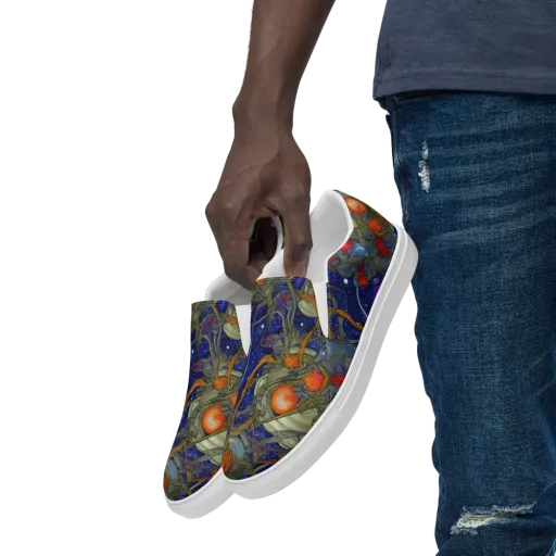 Astral Harvest on a Men's Slip-On Canvas Shoes