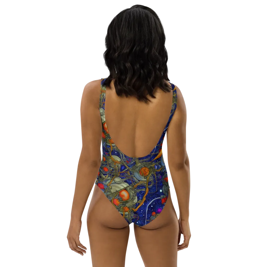 Astral Harvest on One-Piece Swimsuit — Back