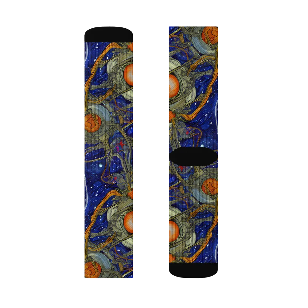 Astral Harvest on Socks — Left Sock