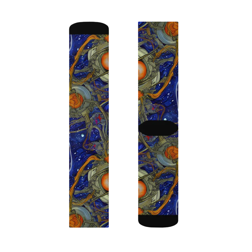 Astral Harvest on Socks — Right Sock