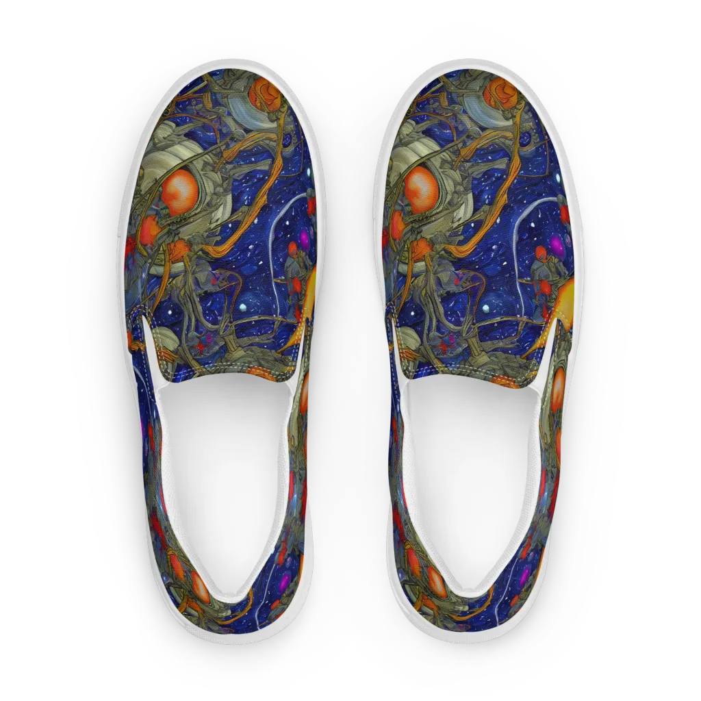 Astral Harvest on Women's Slip-On Canvas Shoes — Front