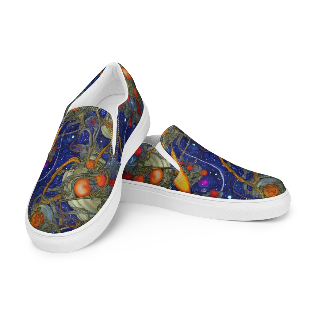 Astral Harvest on Women's Slip-On Canvas Shoes — Left Front