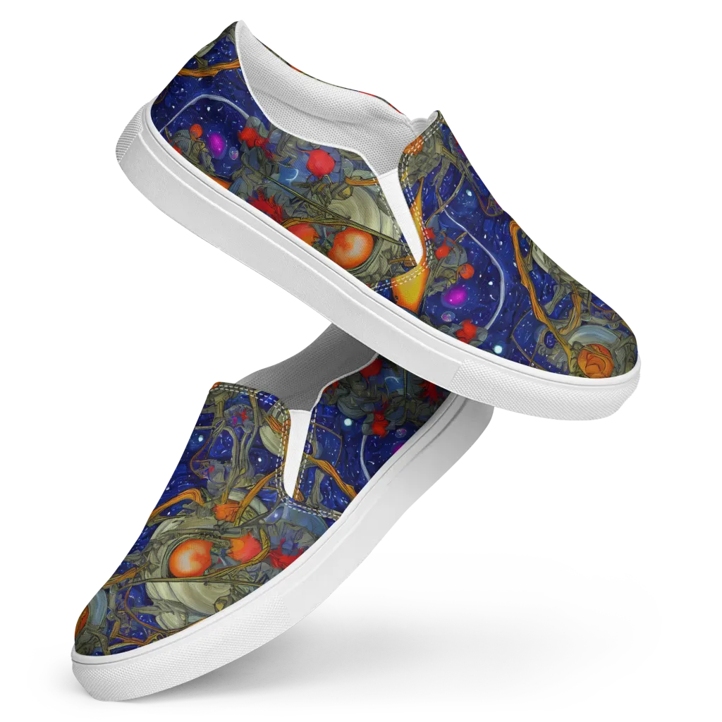 Astral Harvest on Women's Slip-On Canvas Shoes — Front