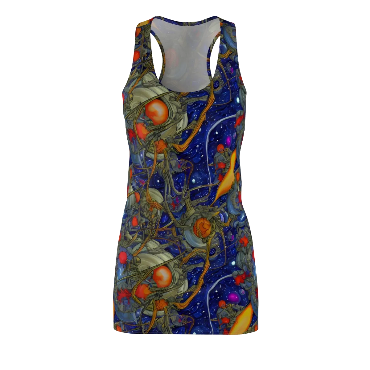 Astral Harvest on Racerback Dress — Front