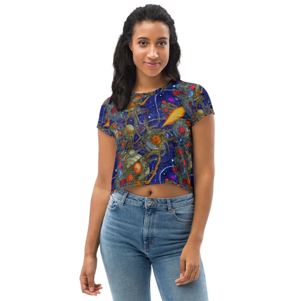 Astral Harvest on Crop Tee — Front