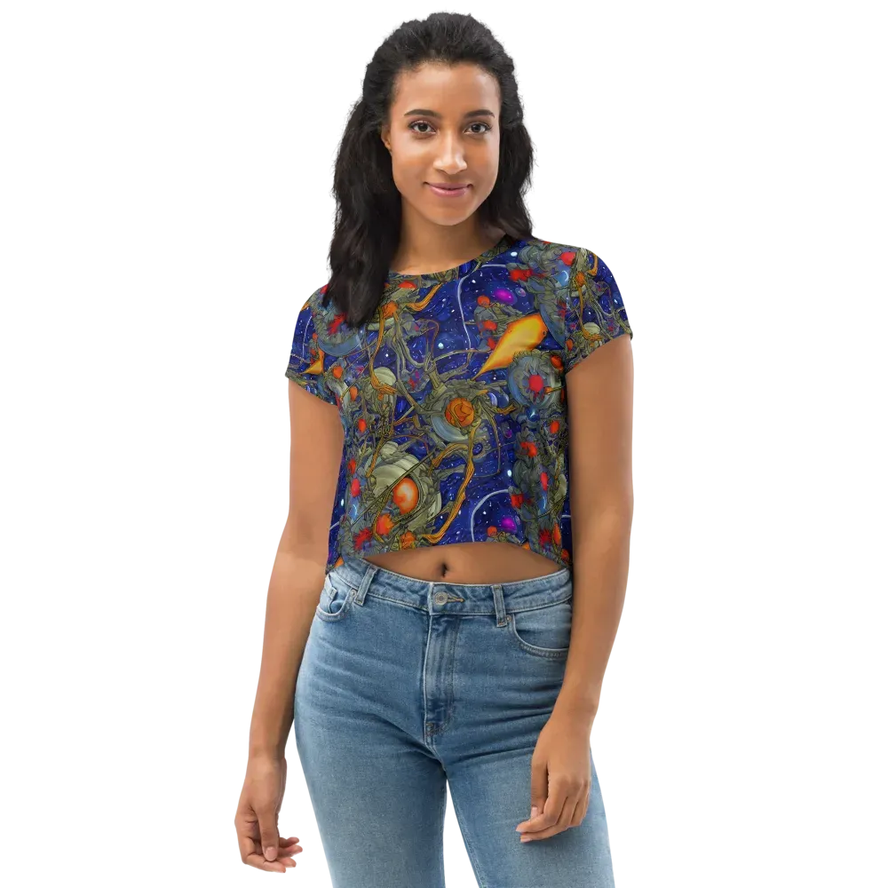 Astral Harvest on Crop Tee — Front