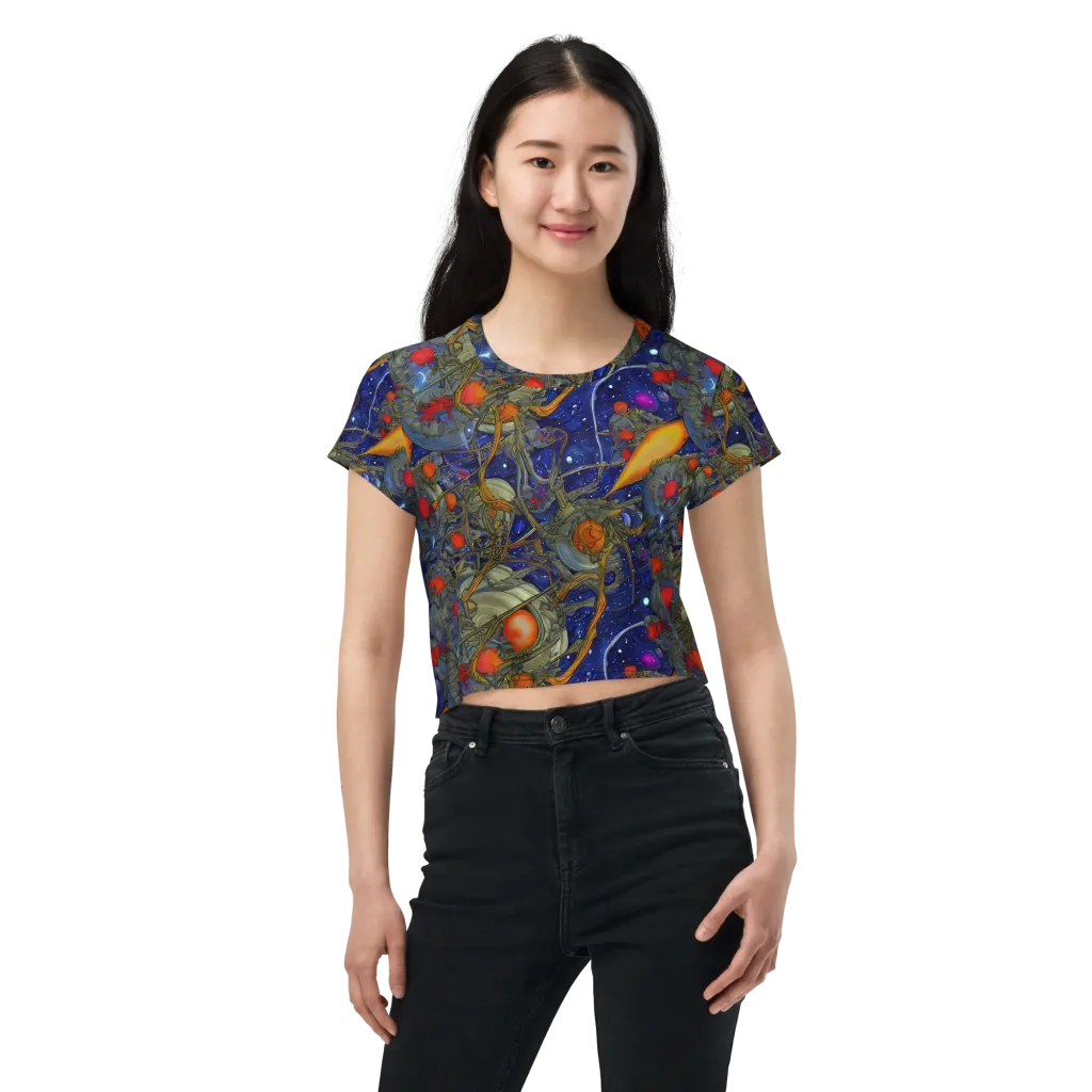 Astral Harvest on Crop Tee — Front