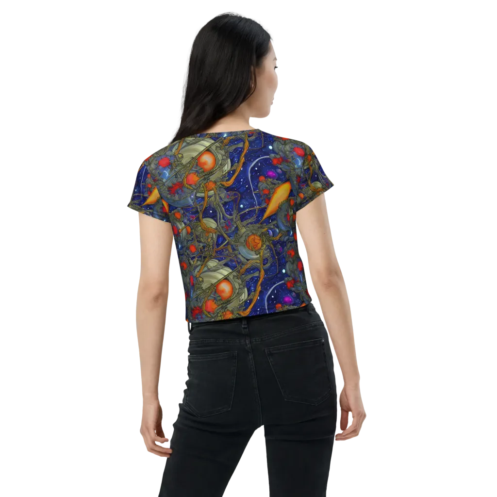Astral Harvest on Crop Tee — Back
