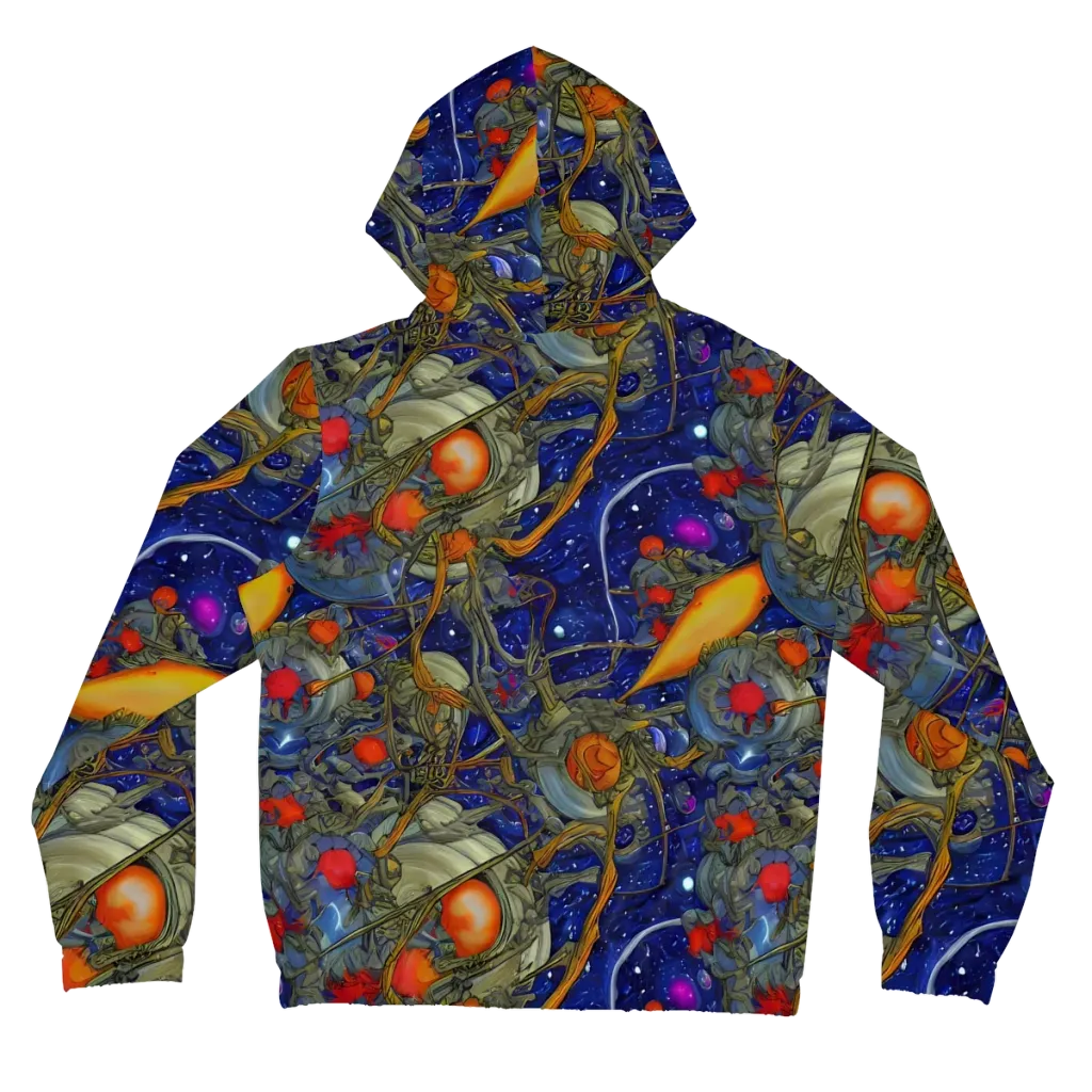Astral Harvest on Women's Full-Zip Hoodie — Back