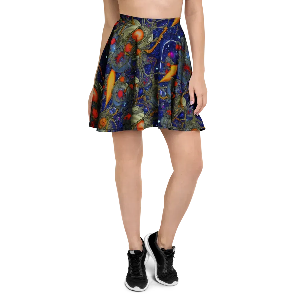 Astral Harvest on Skater Skirt — Front