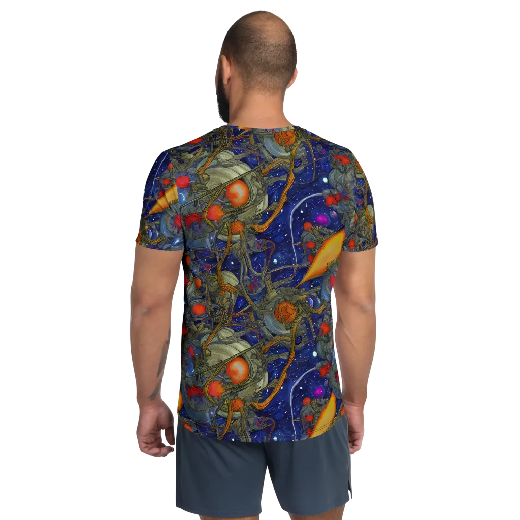 Astral Harvest on Men's Athletic T-Shirt — Back