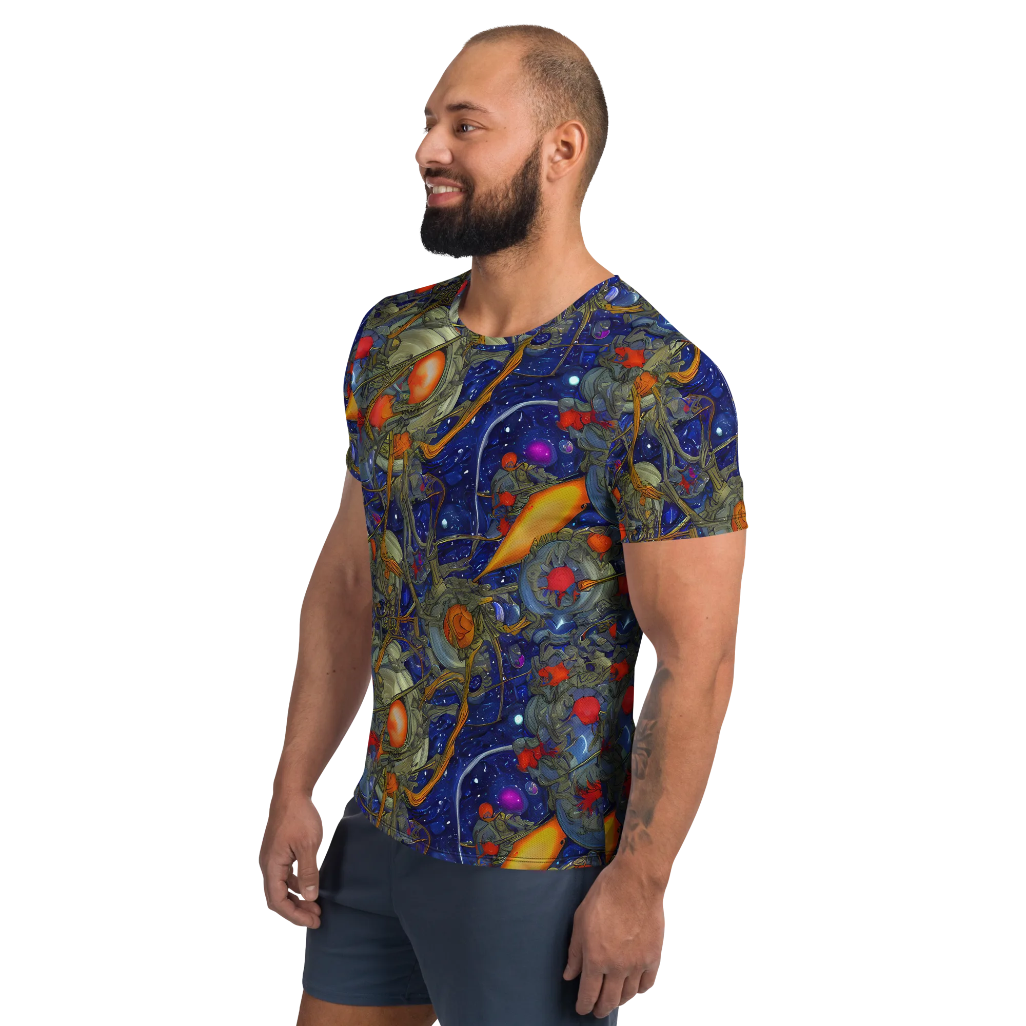Astral Harvest on Men's Athletic T-Shirt — Left