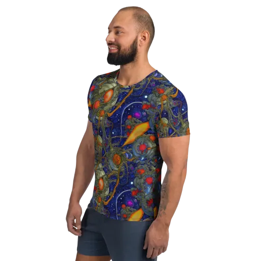 Astral Harvest on a Men's Athletic T-Shirt