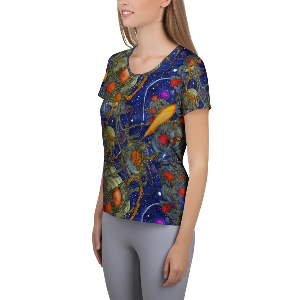 Astral Harvest on Women's Athletic T-Shirt — Left