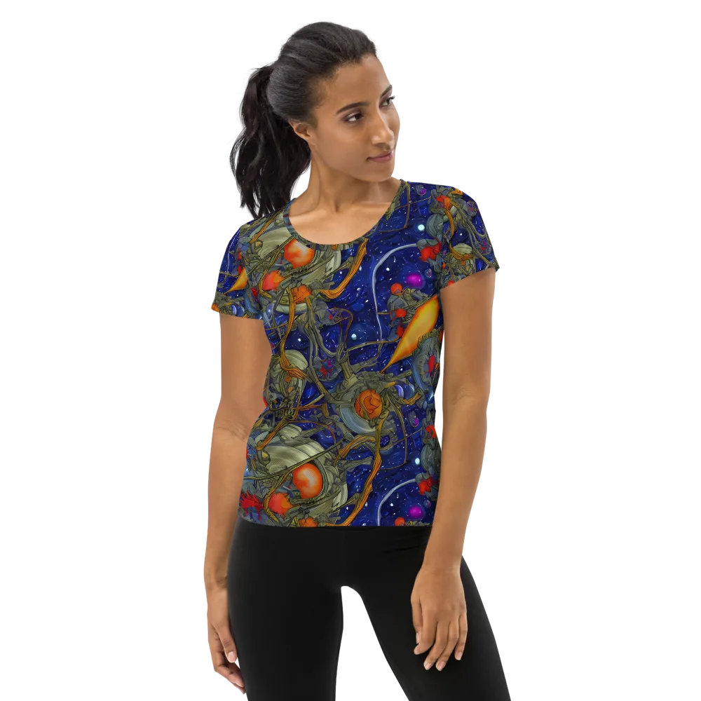 Astral Harvest on Women's Athletic T-Shirt — Front