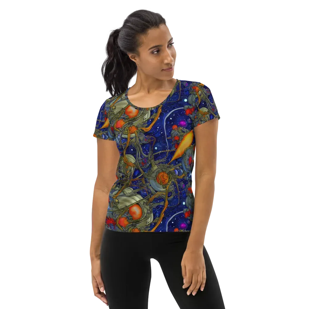 Astral Harvest on Women's Athletic T-Shirt — Front