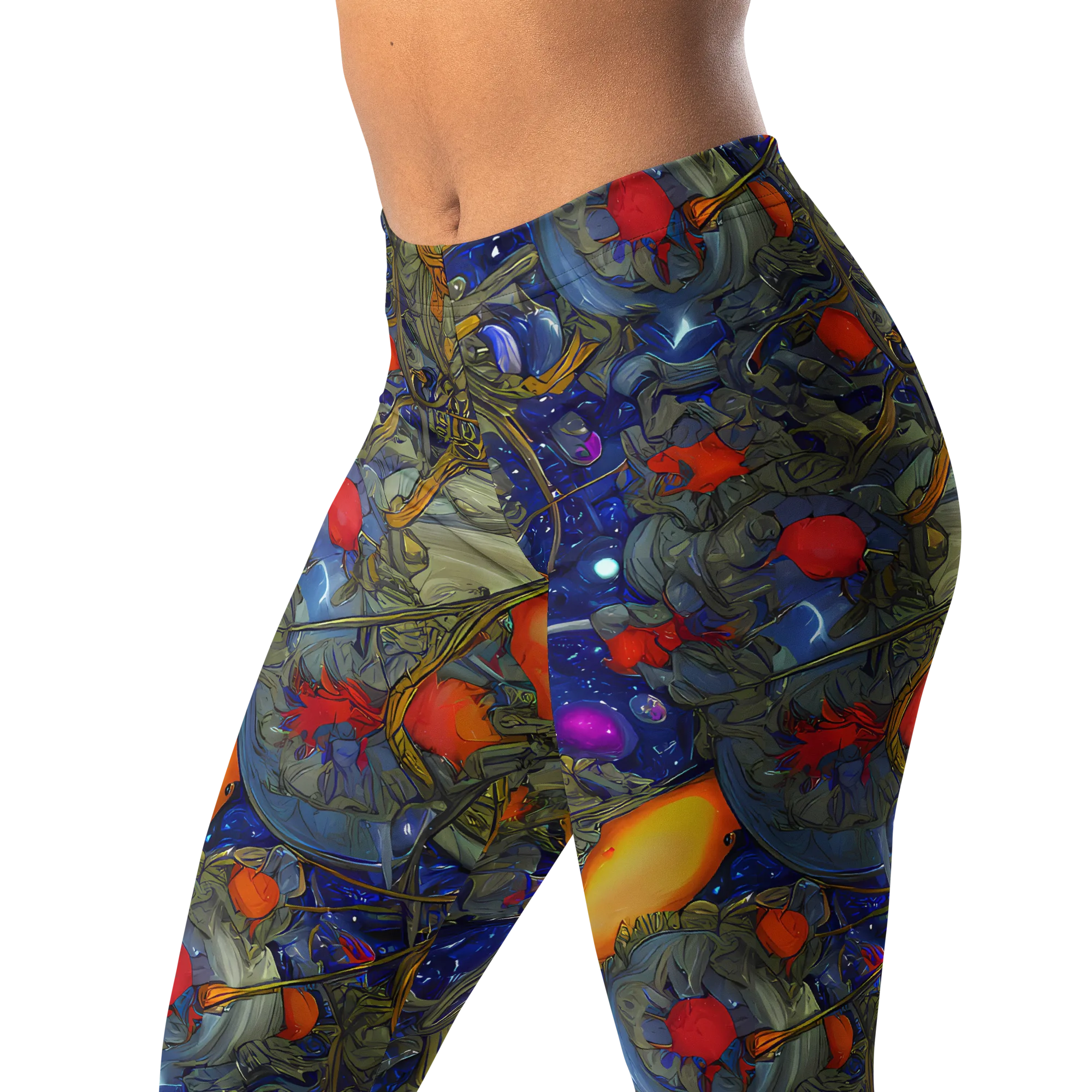 Astral Harvest on Leggings — Left Front