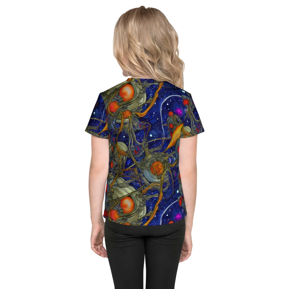 Astral Harvest on Kids Crew Neck T-Shirt — Back