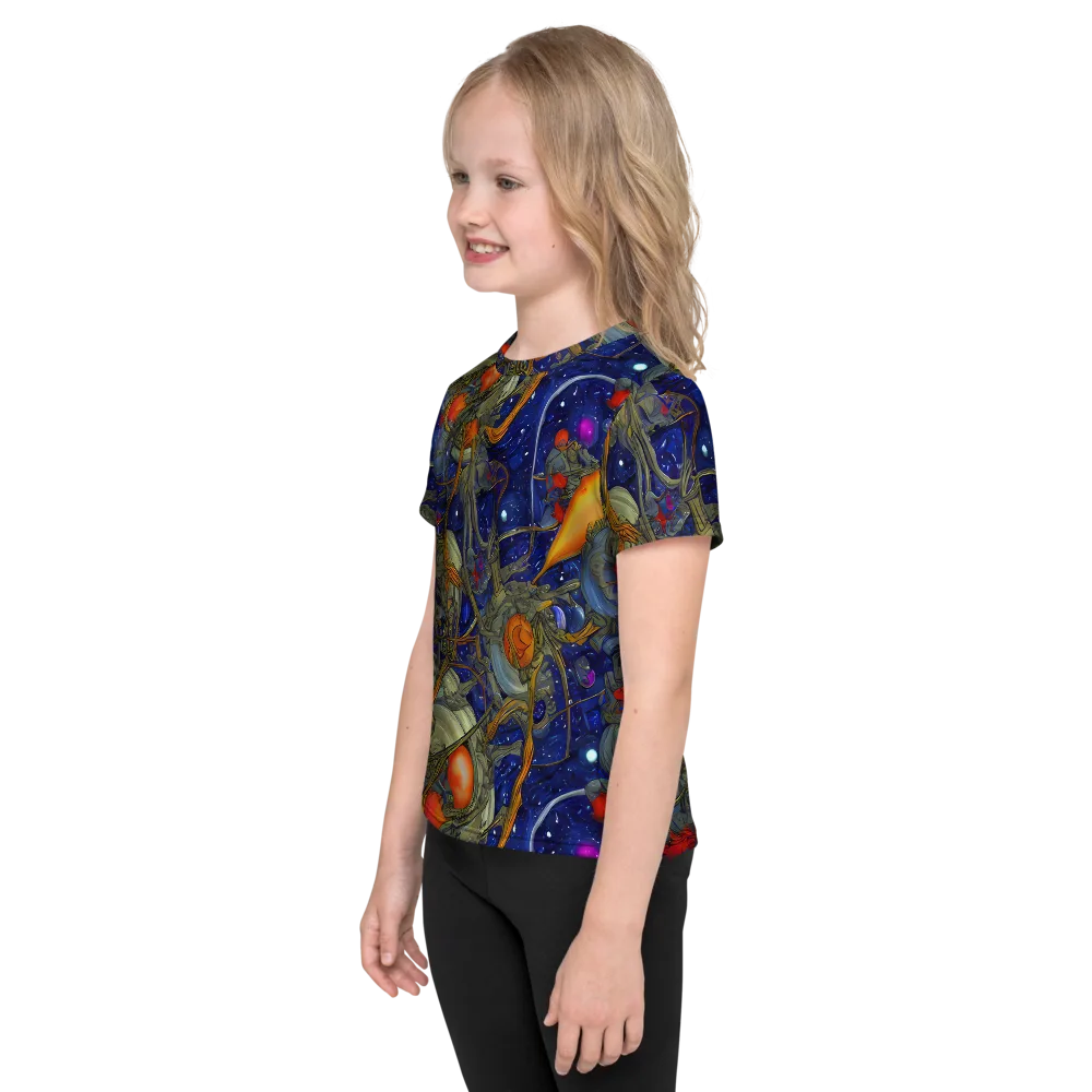 Astral Harvest on Kids Crew Neck T-Shirt — Left