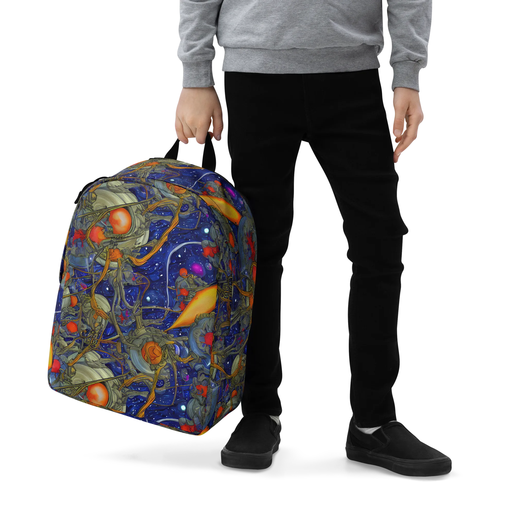 Astral Harvest on Minimalist Backpack — Zoomed-in