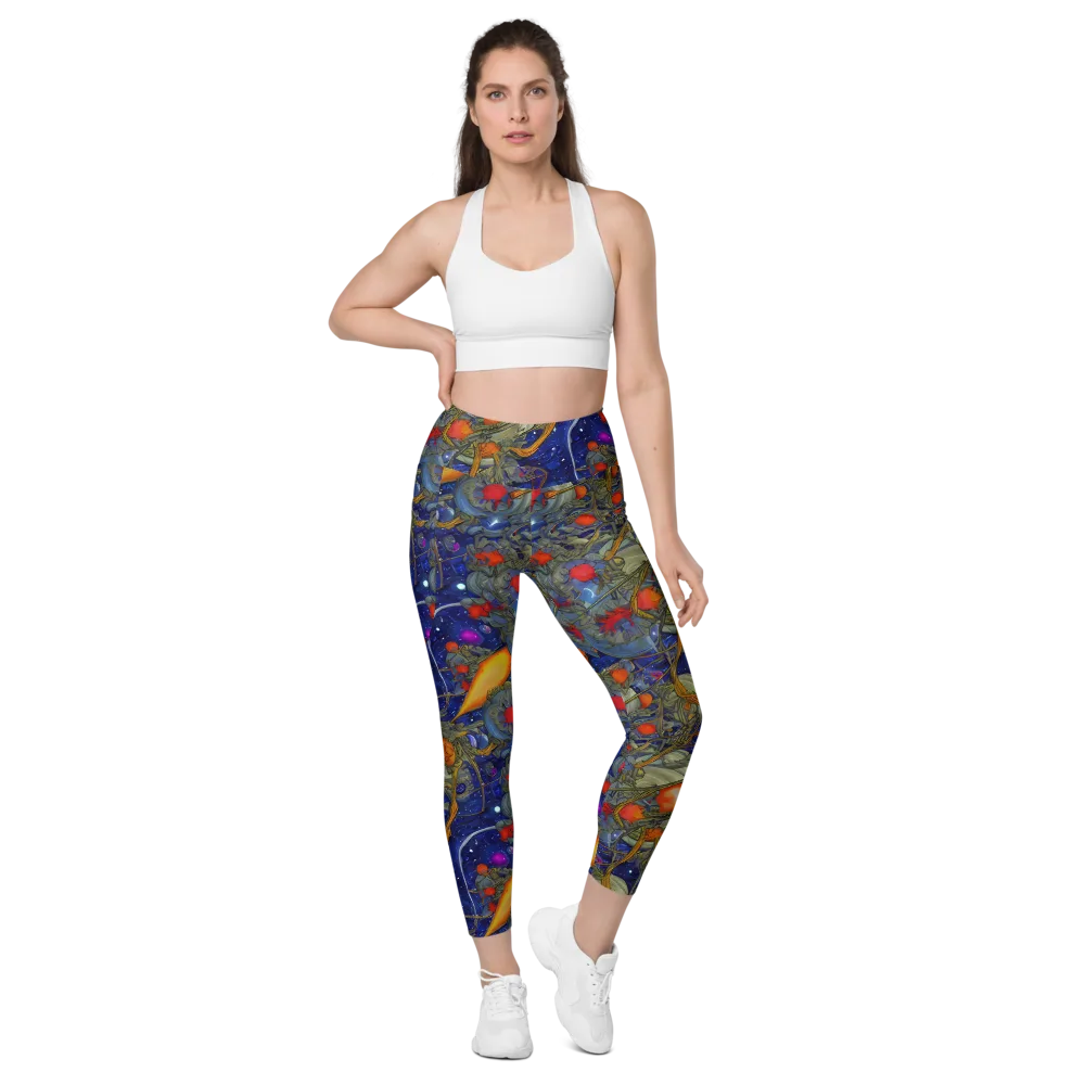 Astral Harvest on Leggings with Pockets — Front