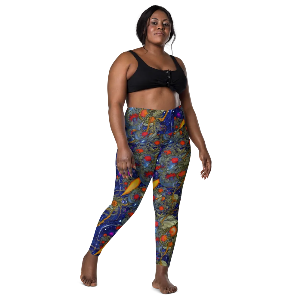 Astral Harvest on Leggings with Pockets — Front