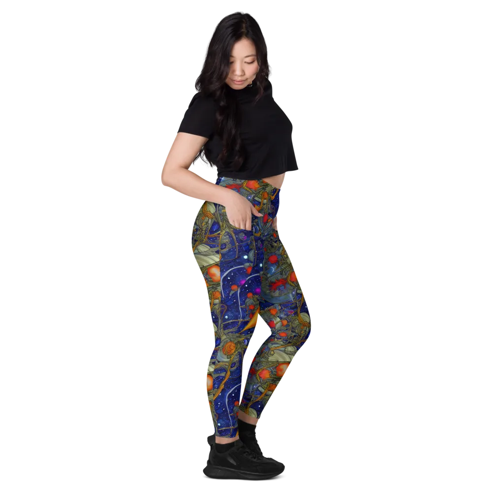Astral Harvest on Leggings with Pockets — Right
