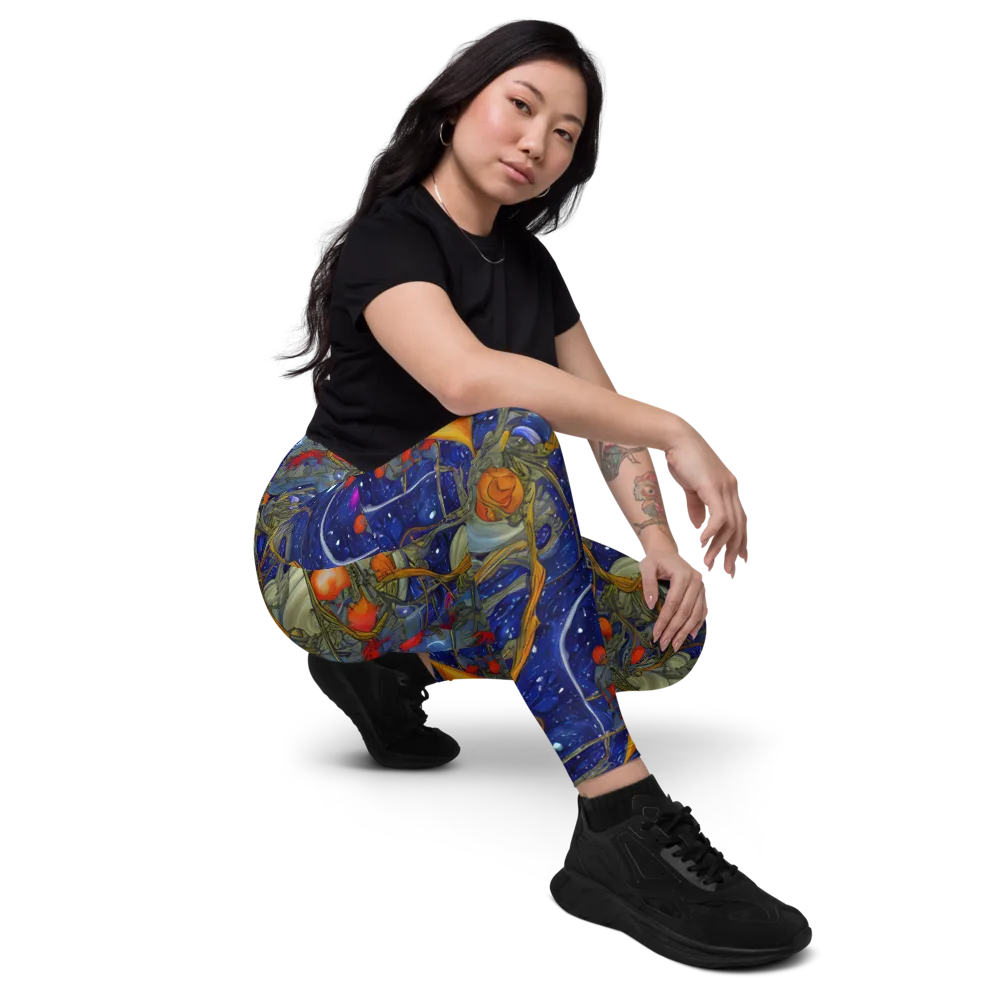 Astral Harvest on Leggings with Pockets — Right Front