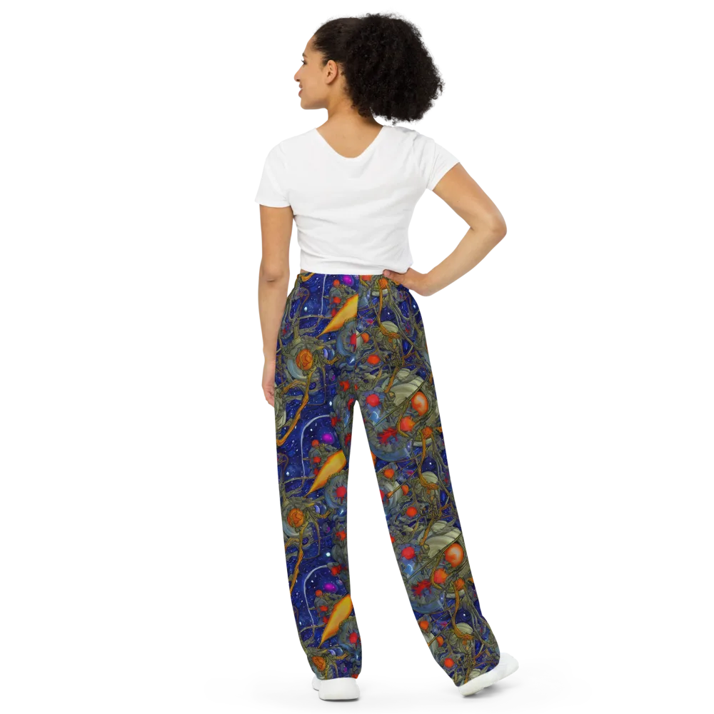 Astral Harvest on Wide-Leg Pants — Back
