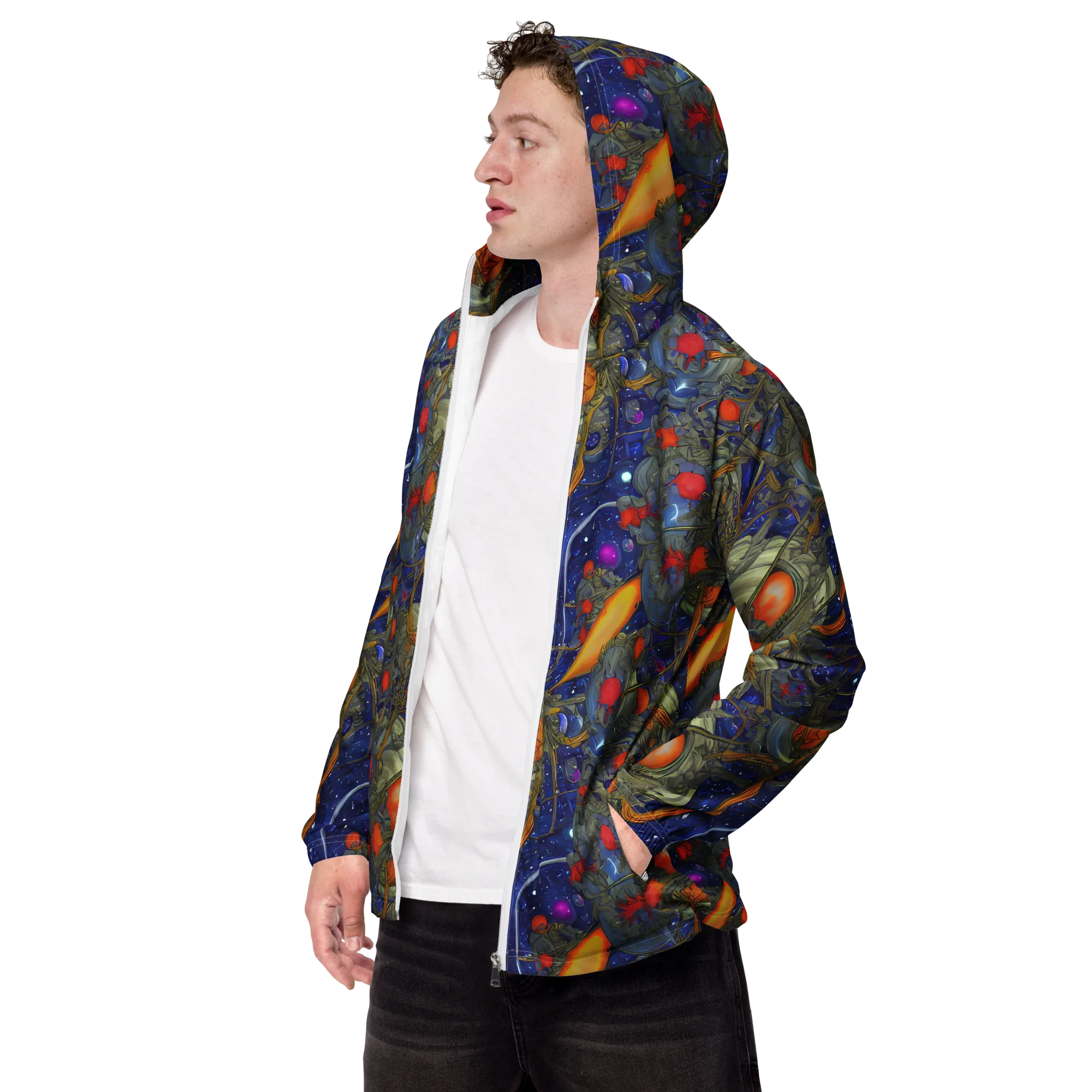 Astral Harvest on Men's Windbreaker — Left Front