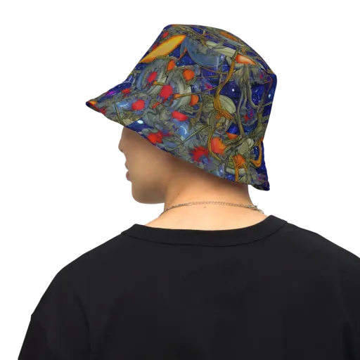 Astral Harvest on a Reversible Bucket Hat