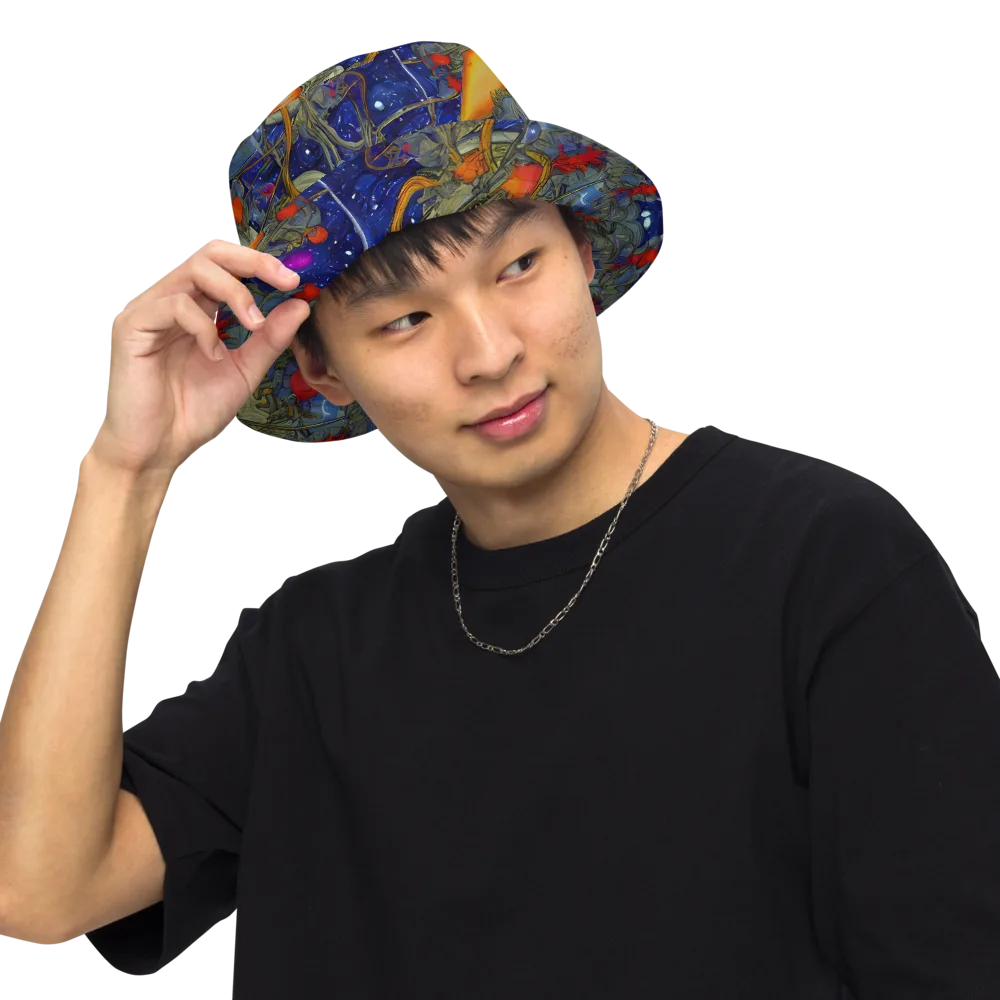 Astral Harvest on Reversible Bucket Hat — Front Inside