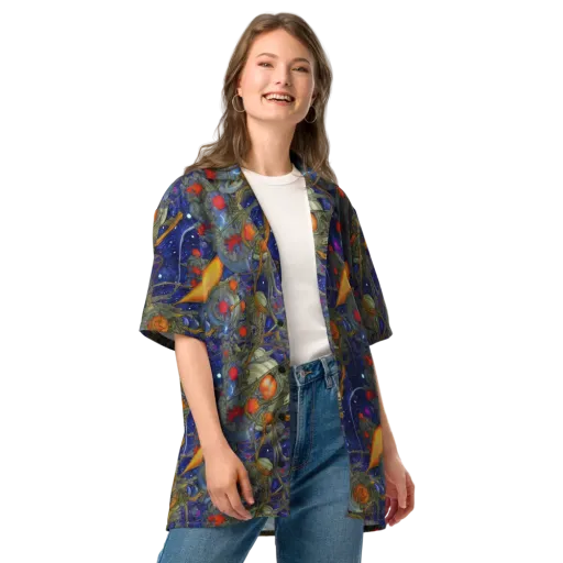 Astral Harvest on a Button Shirt