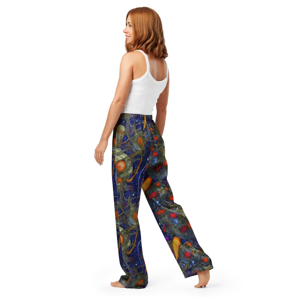 Astral Harvest on Women's Pajama Pants — Back