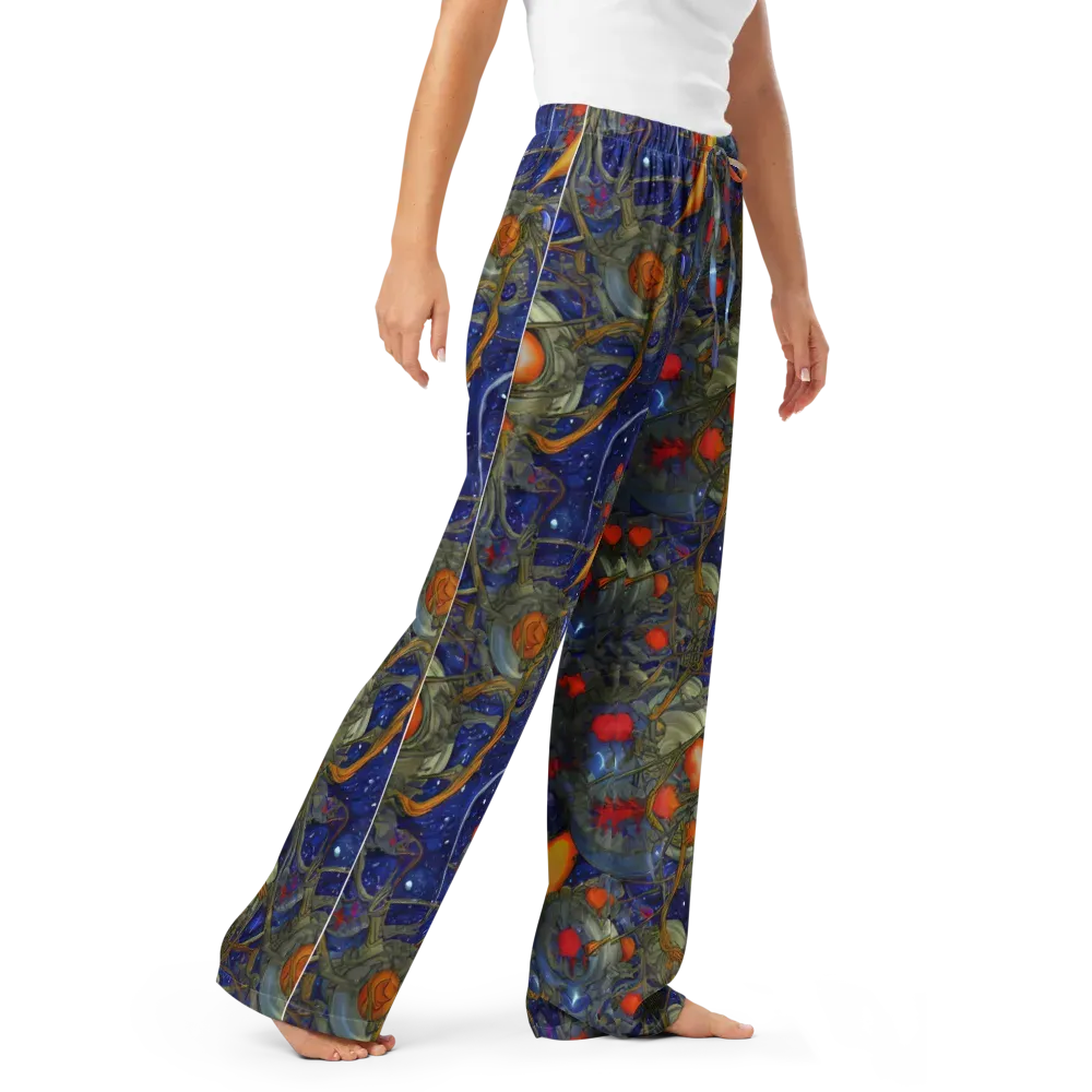 Astral Harvest on Women's Pajama Pants — Right Front