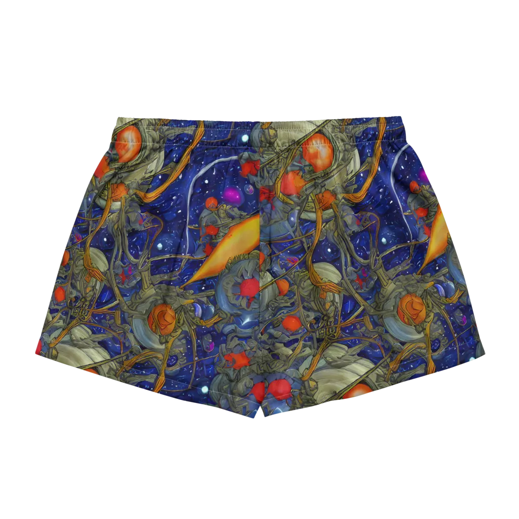 Astral Harvest on Women's Pajama Shorts — Back