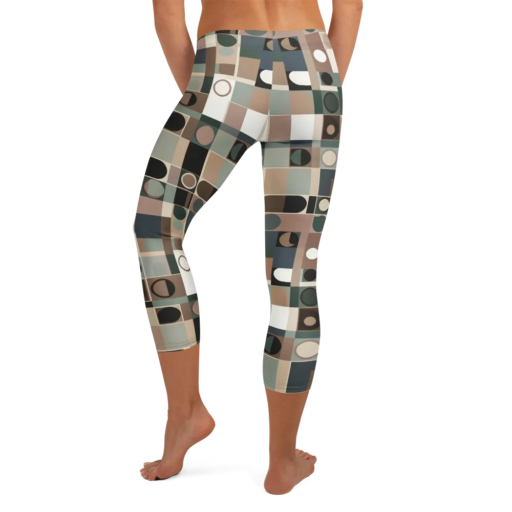 Velvet Modulation on Capri Leggings — Back