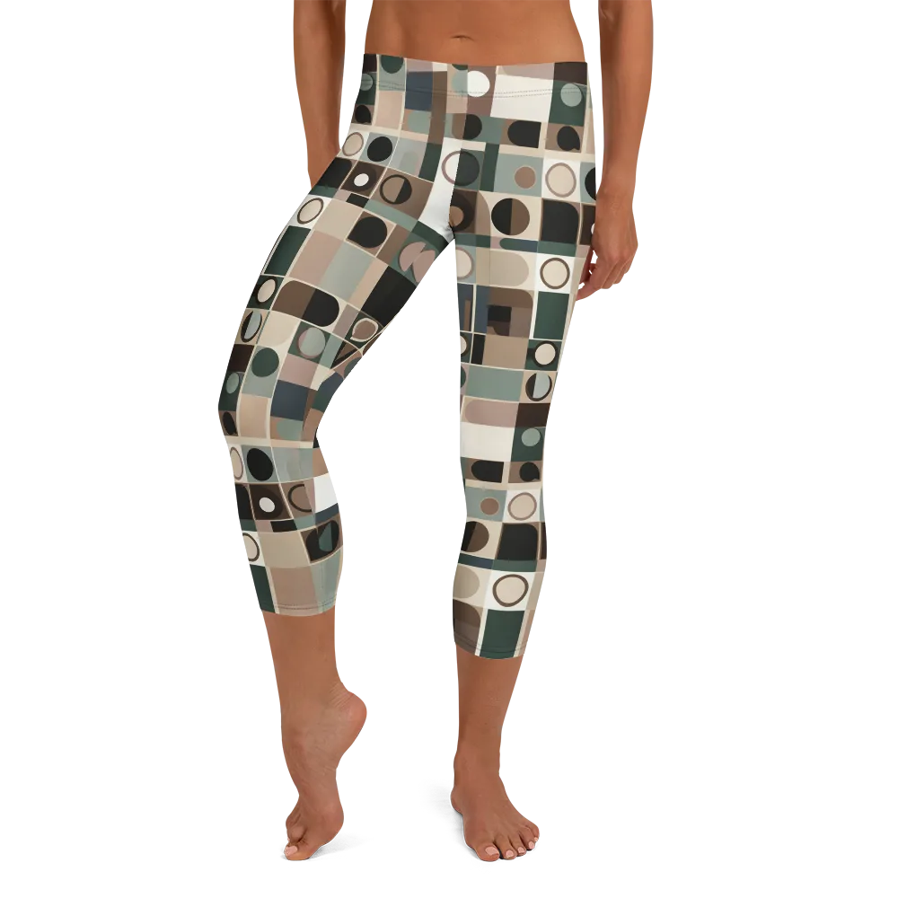 Velvet Modulation on Capri Leggings — Front