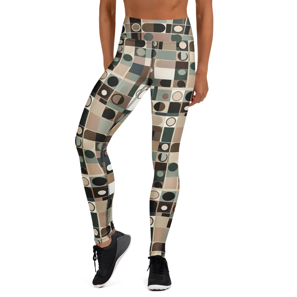 Velvet Modulation on Yoga Leggings — Front