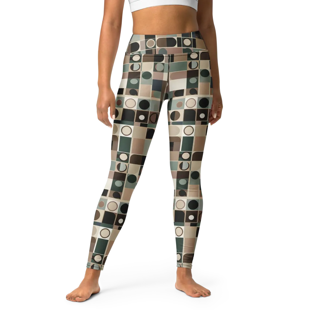 Velvet Modulation on Yoga Leggings — Front