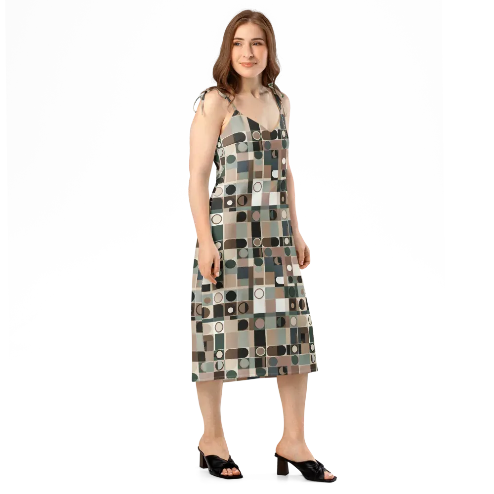 Velvet Modulation on Slip Dress — Right Front