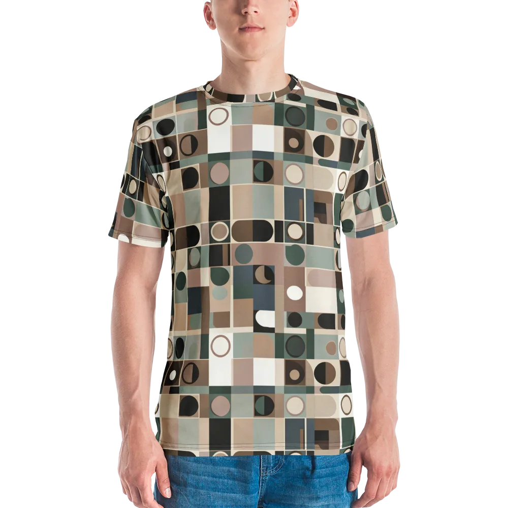 Velvet Modulation on Men's Crew Neck T-Shirt — Front