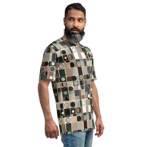 Velvet Modulation on a Men's Crew Neck T-Shirt