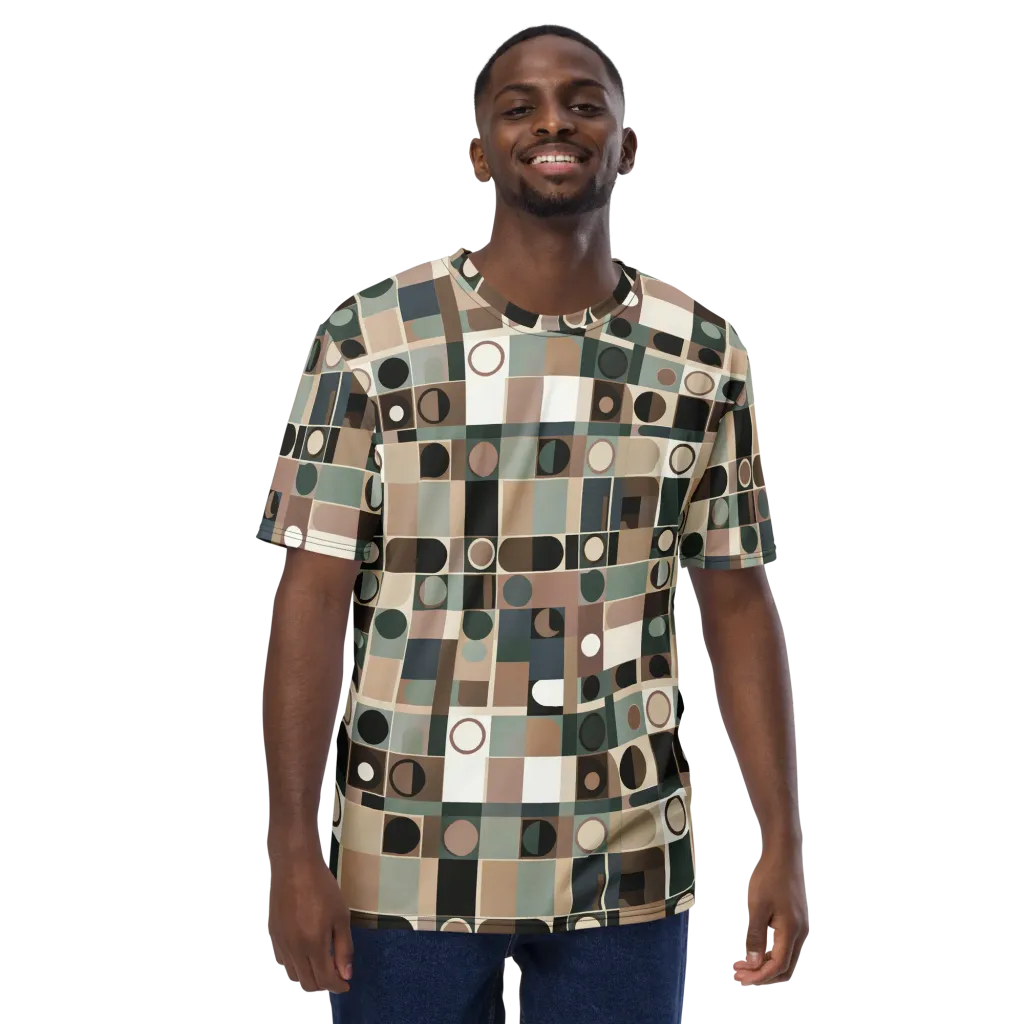 Velvet Modulation on Men's Crew Neck T-Shirt — Front