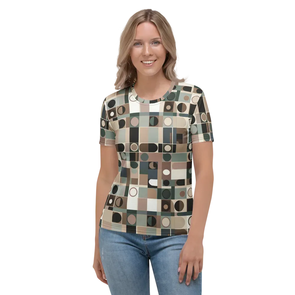 Velvet Modulation on Women's Crew Neck T-Shirt — Front